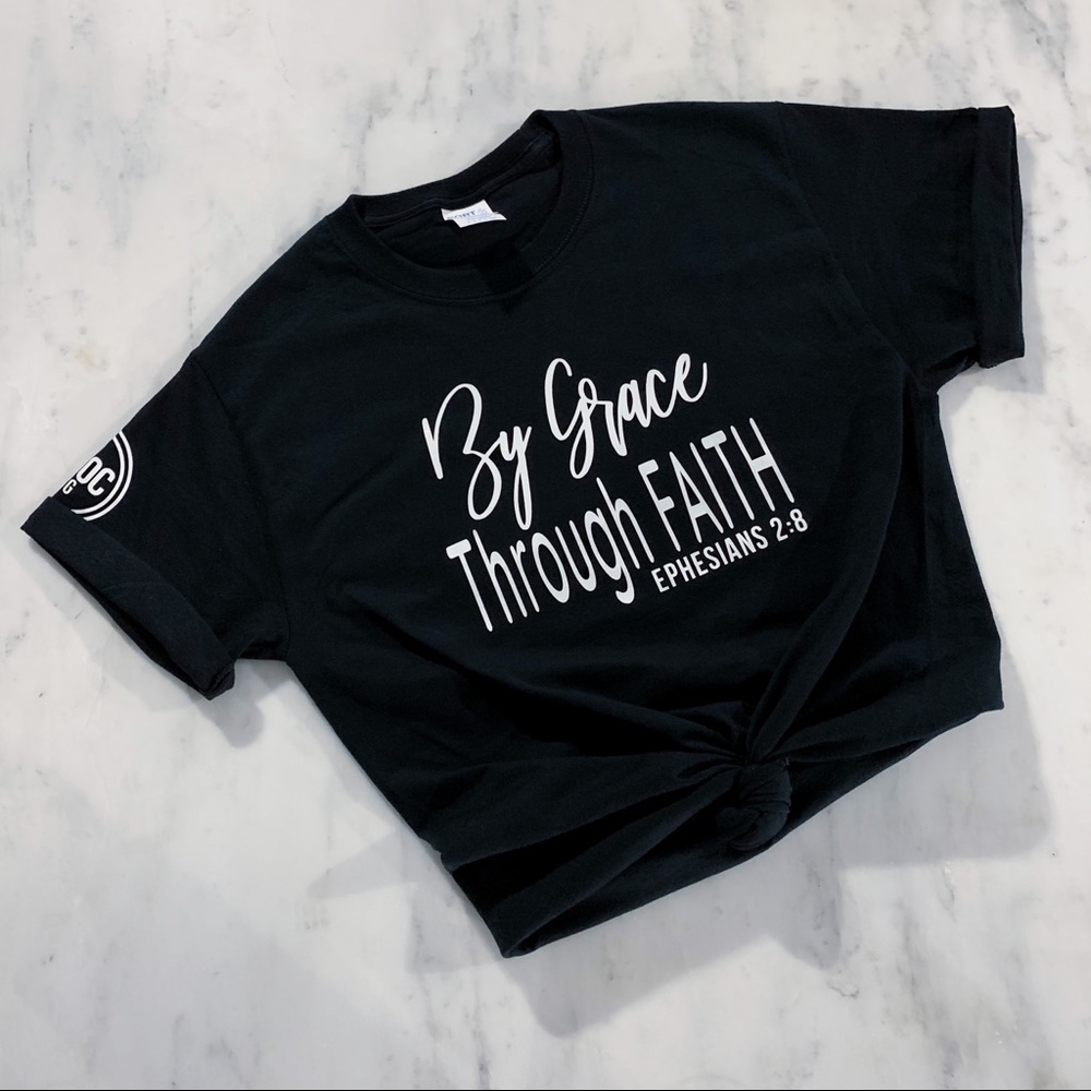 By Grace Through Faith Christian T-Shirt - Picture 3 of 9